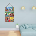 Artvibes Traditional Indian Art Decorative Wall Art MDF Wooden Wall Hanger for Living Room | Modern Decoration Items | Living Room | Bedroom | Office | Artwork | Wall Poster | Gift Items (WH_9433N)