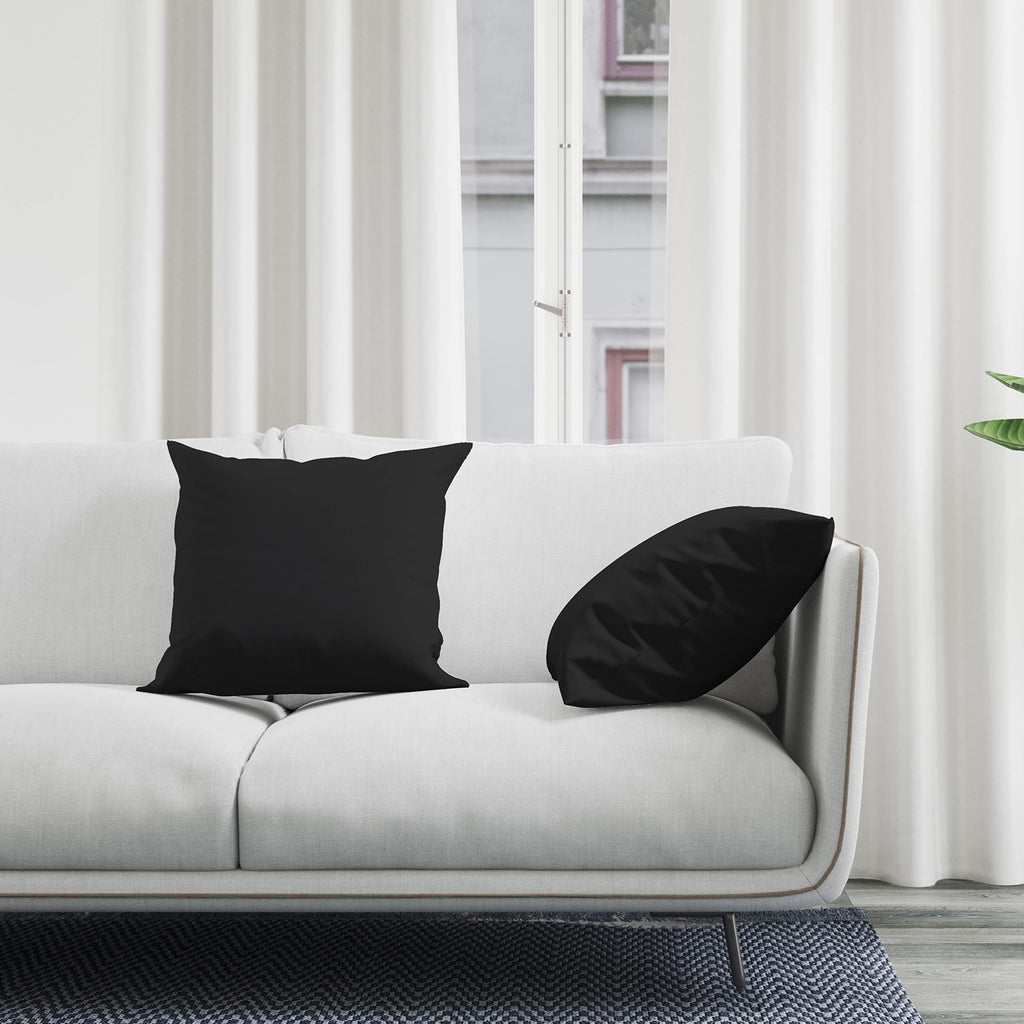 Encasa XO Cushion Covers, No Inserts, Cotton Throw Pillow Cases
