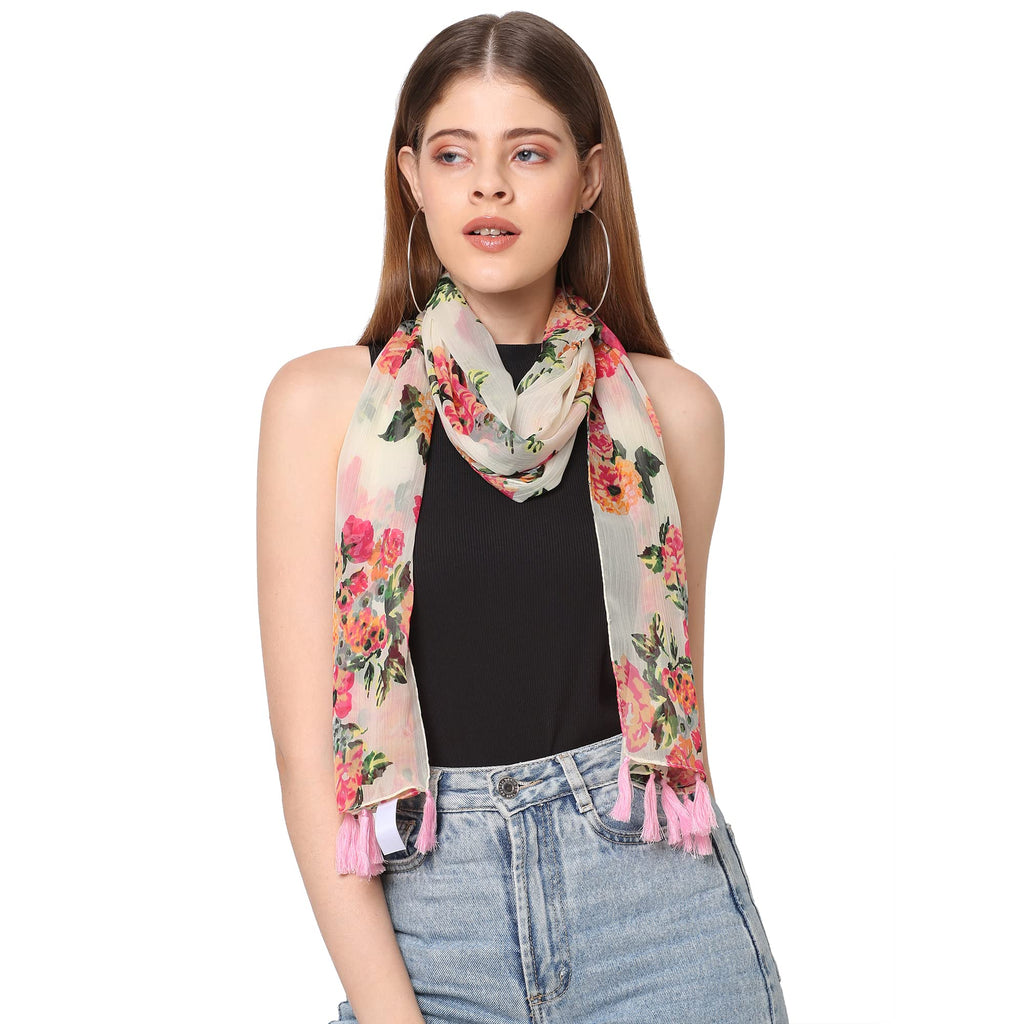 SAHIL SCARF Premium Multicolor Fancy Scarf Lightweight & Comfortable for All Seasons (180x55CM)