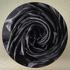 FAHABO Scarf Woman Premium Self-Woven Satin Silk Scarves | Hijab Scarf | Headscarf | Neck Scarf | Stoles | Wraps (Spider Black)