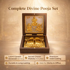 DK trades Gold Coated Ganesh Laxmi Sarswati for Diwali Pooja Box Premium Gold Laxmi Ganesh Sarswati for Diwali Pooja Box| Pocket Temple Laxmi Ganesh Sarswati with Charan Paduka |Unique Home, Office