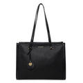 Accessorize London Women's Fabric Rosie Book Black Shoulder Tote Bag (BLACK)