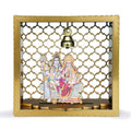 Art Street Shiv Parivar Small Pooja Mandir for Office & Home Wall Hanging Temple, Diwali Decoration, Gifts, Dcor for Friends & Family (7x7 Inch)
