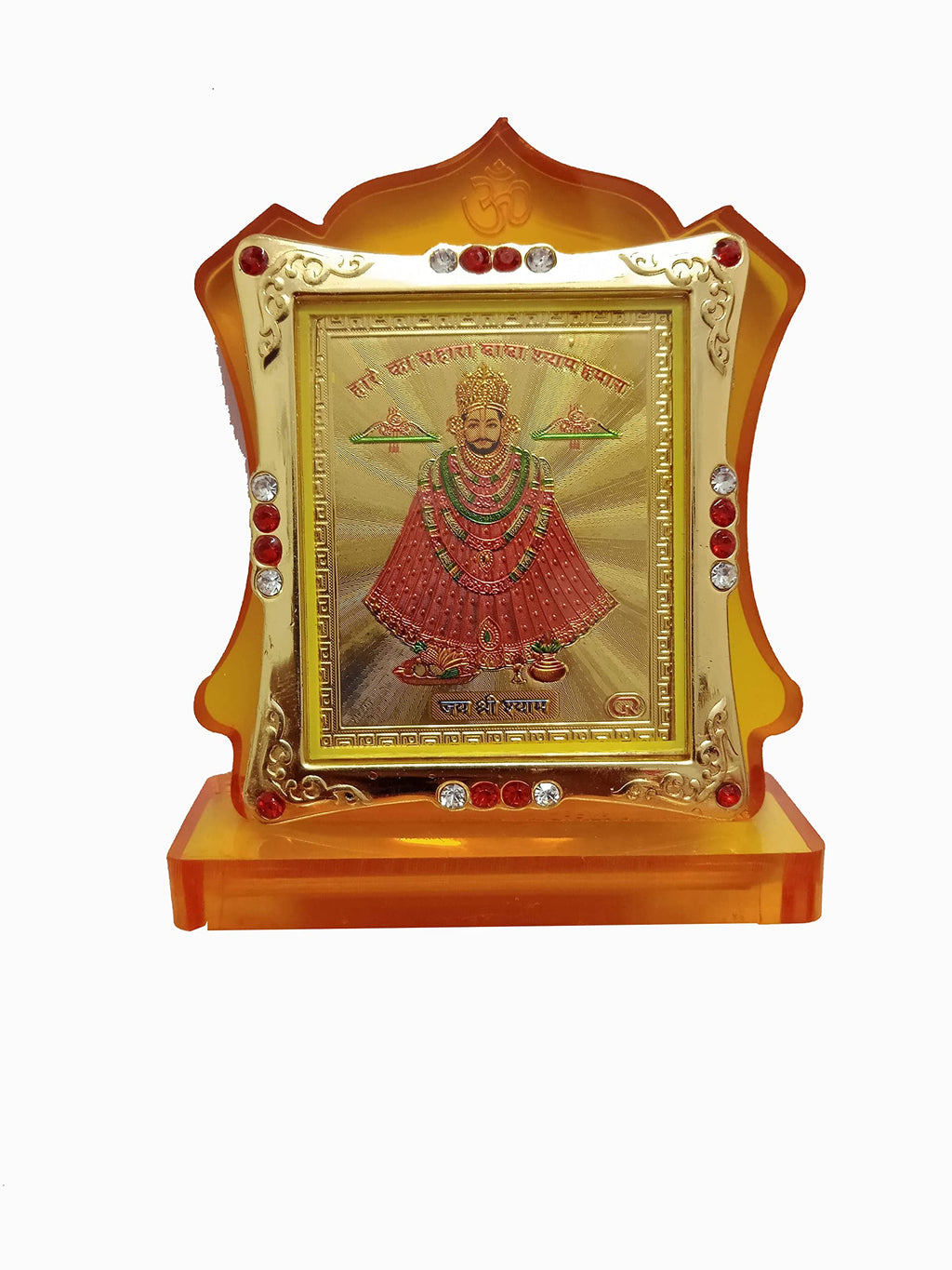 JMStore God Khatuwale Khatu Shyam Ji Maharaj Acrylic Frame for Car Home & Office