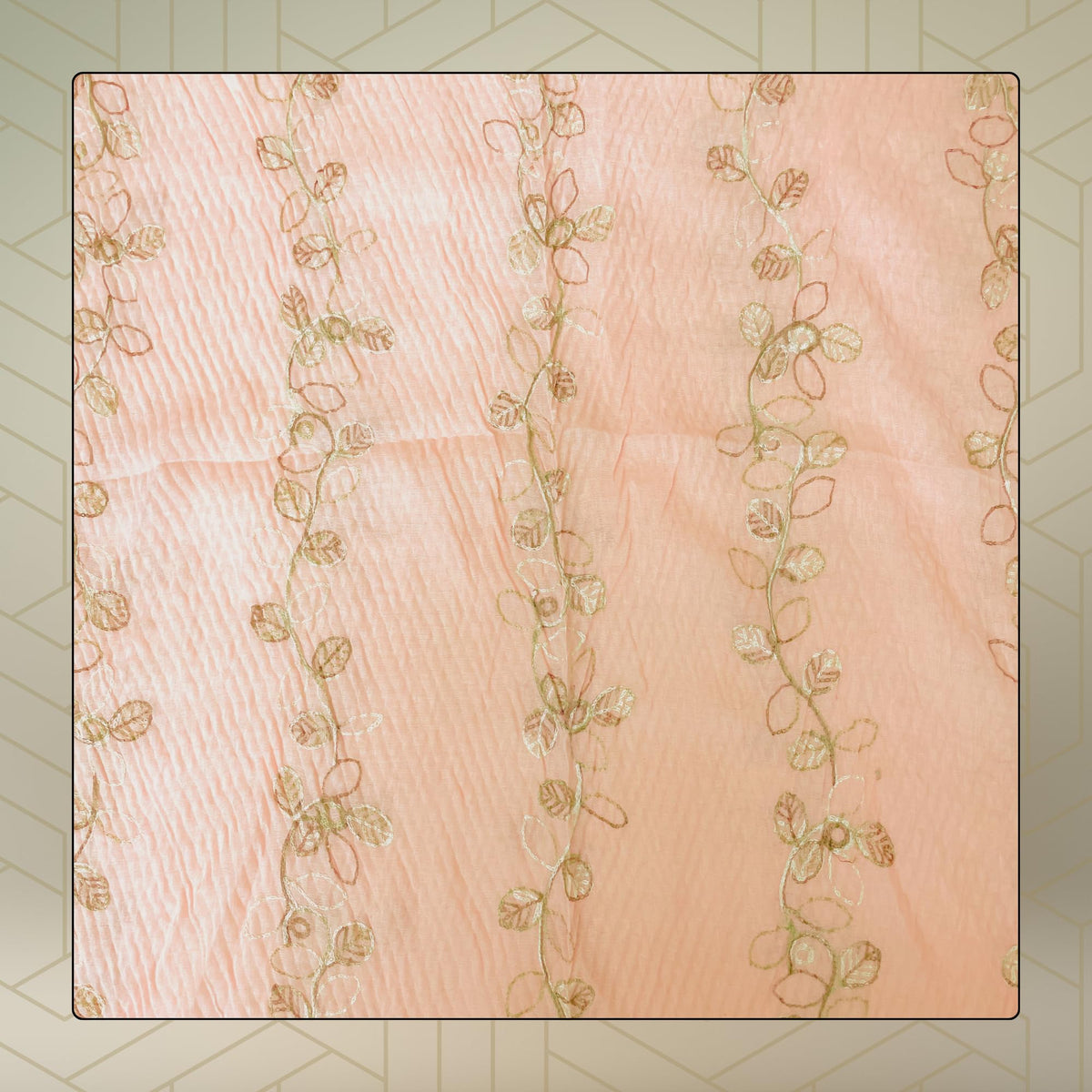 FAHABO Scarf for Women Stylish Pleated Viscose Cotton with Embroidery and Tassels | Hijab Scarf | Stole | Soft, Lightweight, and Latest Scarves | 72 x 33 Inches (Orchid Pinkish Peach)