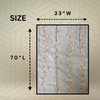 FAHABO Scarf for Women Stylish Pleated Viscose Cotton with Embroidery and Tassels | Hijab Scarf | Stole | Soft, Lightweight, and Latest Scarves | 72 x 33 Inches (Whisper Grey)