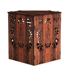 RANDOM Wall Mounted Mandir/Temple, Wooden Pooja Stand for Home, Wall Hanging Temple for Home, Office (12.5 x 12.5 x 16)