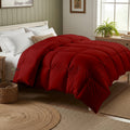 Day Care® 600 GSM Premium Comforter | Cloud Down Touch Microfiber Quilt | Heavy Warm Winter Blanket Rajai | Soft, Lightweight & Machine Washable - 60x90 Single Bed | Burgundy Kafalo