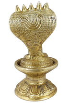 ARTVARKO Shivling Idol Brass Shiva Murti Shivlingam Puja Statue God Mandir Temple Pooja Puja Home Decor Vastu Showpiece Height 6 Inches