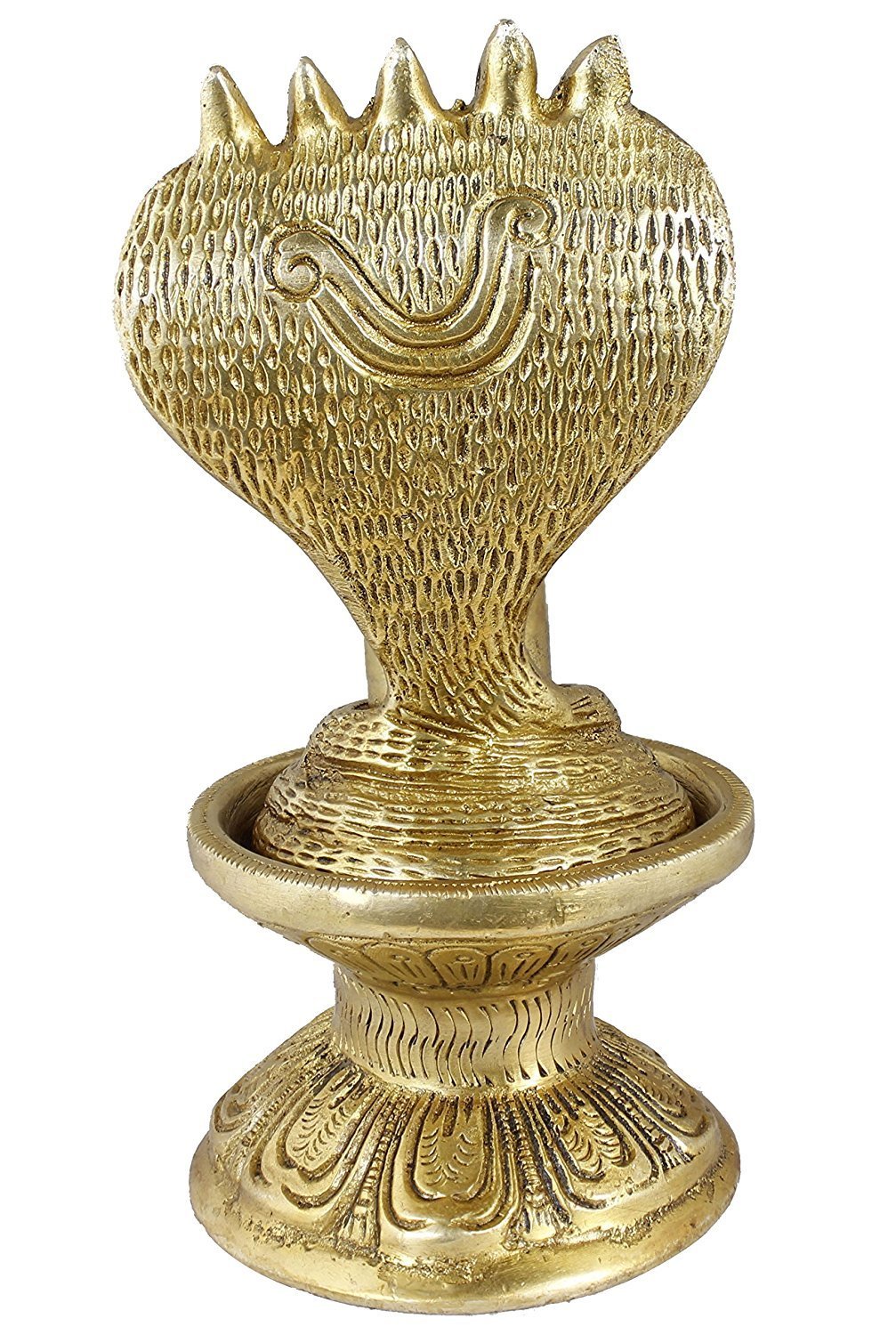 ARTVARKO Shivling Idol Brass Shiva Murti Shivlingam Puja Statue God Mandir Temple Pooja Puja Home Decor Vastu Showpiece Height 6 Inches