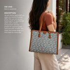 TEAL BY CHUMBAK Office Tote Bag for Women | Stylish Shoulder Bags for College | Professional Canvas Tote Bag | Laptop-Friendly College Bag