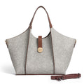 EXOTIC® Metropolitan Elegance Signature Canvas Tote top Handle Handbag | For Office | For Work | Laptop Bag | Gift Bag (Slety Grey)