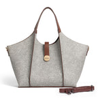 EXOTIC® Metropolitan Elegance Signature Canvas Tote top Handle Handbag | For Office | For Work | Laptop Bag | Gift Bag (Slety Grey)