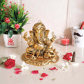 KridayKraft Metal Ganesha Statue,Ganesh Idol Sculpture Good Luck & Success for Home Pooja,Lord Ganesha murti for Gift...