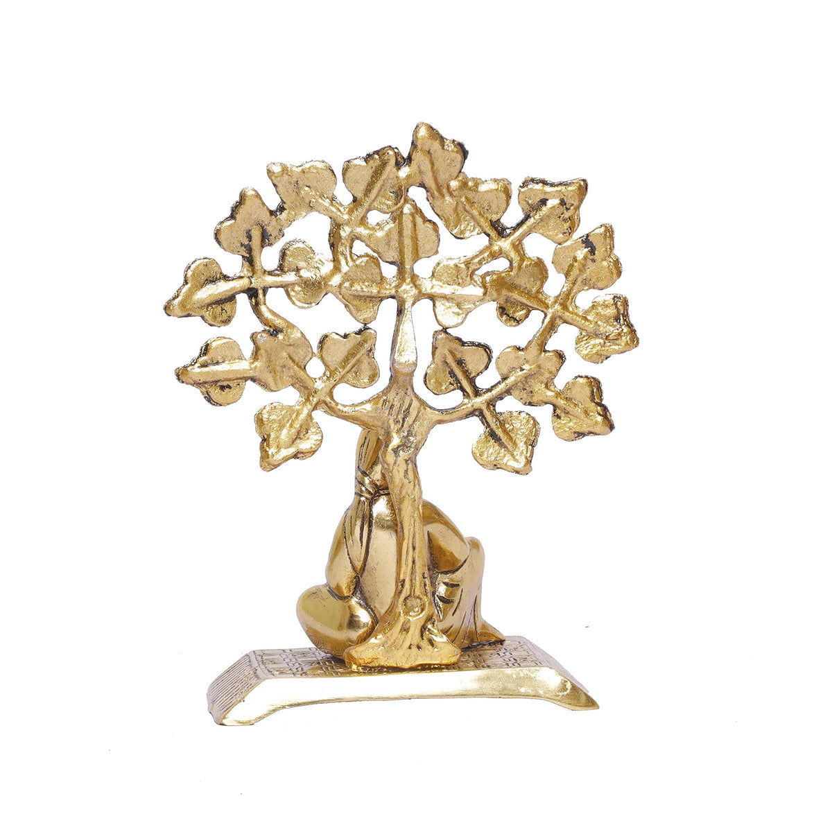 KridayKraft Sirdi Saibaba Metal Statue Under Tree for Pooja,Decorative for Home,OfficeTable,Sai Nath Murti Idol Showpiece Figurines Gift Article,Corporate Gift,Religious Decorative...
