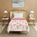 Urban Space 100% Cotton Malmal Single Bed Dohar, All Season Reversible Blanket, Soft, Lightweight and Breathable Ac Dohar/Quilt/Blanket/for Bed, Sofa AC Blanket (58 x 95 inch, Whisper Peach) Kafalo