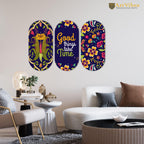 Artvibes Positive Quote Designer Wall Hanging Wooden Art | Quotes Decor Item | Wall Poster | Office Wall Decoration Items | Wall Art Print | Inspirational quotes | Gift Items (WH_9026N), Set of 3