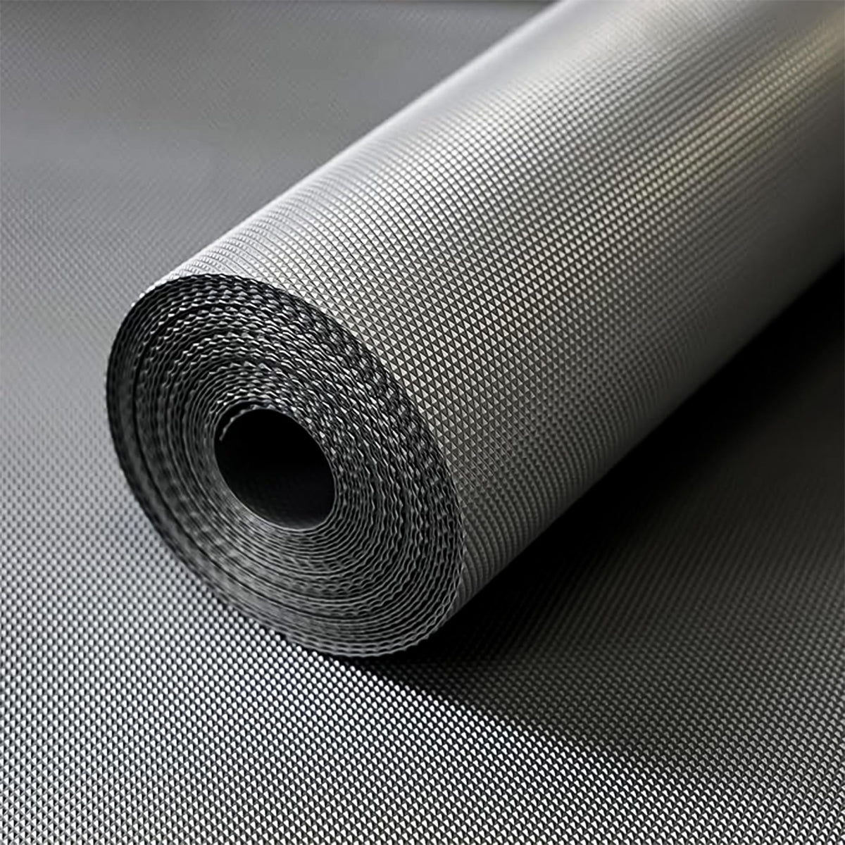 CLAPONE Shelf Liners for Kitchen Shelves/Drawer Mat/Cupboard Liners for Wardrobe/Sheets for Shelves/Anti Skid/Drawer Sheet/Fridge/Table/Washable Anti Slip Mat(Grey 45cm X 5 Meter) Kafalo