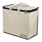 DOUBLE R BAGS Big Eco Cotton Canvas Shopping Bags for Carry Milk Grocery Fruits Vegetable Bag with Shopping Covers Zip Bags (Pack of 8)