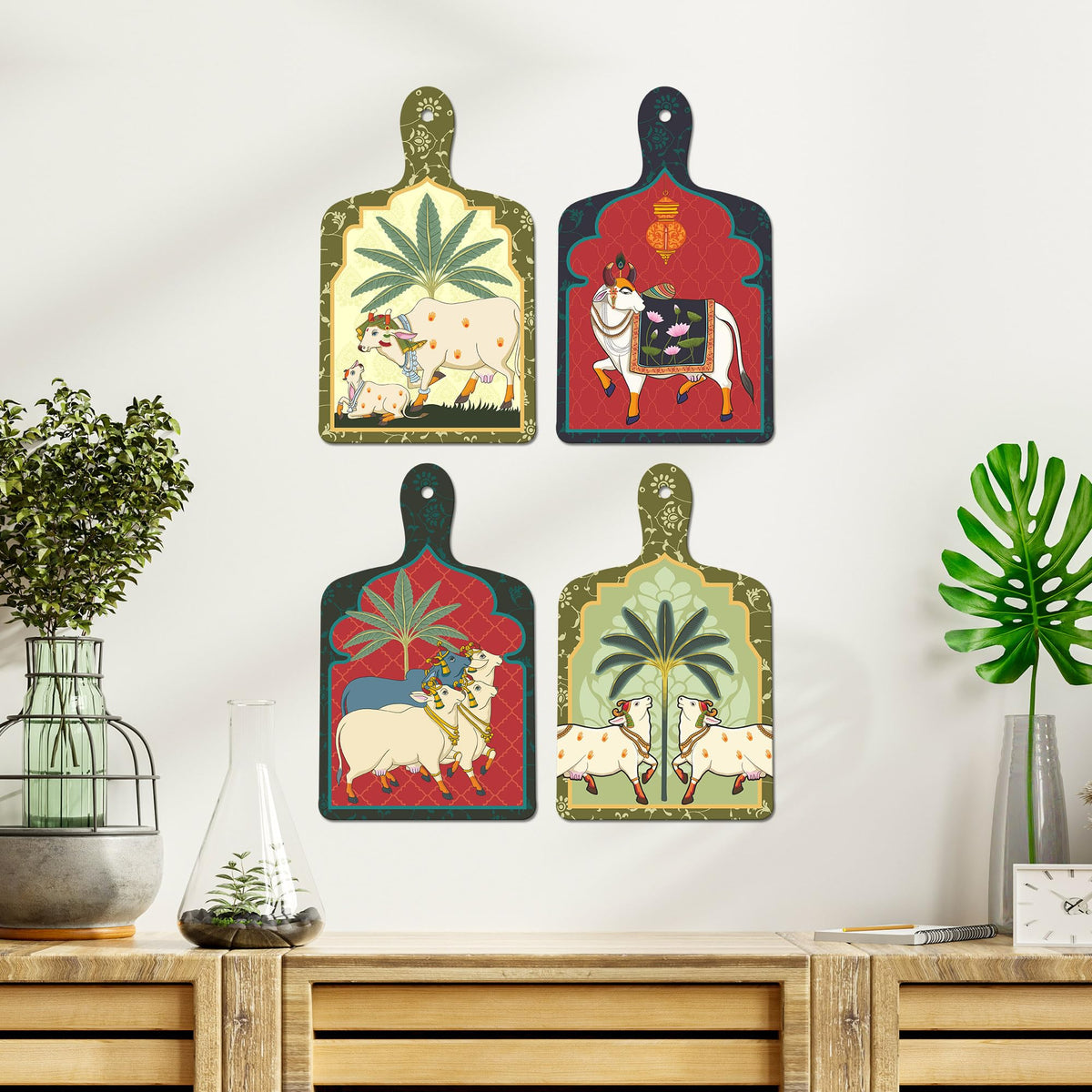 Artvibes Pichwai Art Wall Hanging Home Decorative Wall Art for Living room | Bedroom | Gifts | Wall Hanger for Decoration | Modern Decor | Artwork | Wall Sculpture | Signs & Plaques (WH_5621N)