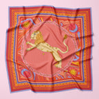 ULOS Women's Zodiac Signs Print Satin Scarf - Neck Scarf (Square) (22x22) (12 Designs)