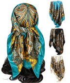ELESUNCDOU 3-Piece Scarf for Women Stylish, Set of Bandana Scarves and Head Scarves, Versatile Accessory for Daily Fashion and Outdoor Activities, Elegant Hair Protection and Style Enhancement