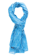 AQVA Printed Cotton Scarf for Women Stylish (Steroide Indigo) | Head and Face Cover Scarf for Girls with 100% Cotton | Soft & Lightweight Scarves/Stoles for all Weather (72 x 43 in)