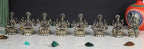 ARTVARKO Brass Ashtalakshmi Laxmi Set of 8 Pcs Ashta Lakshmi Luxmi for Home Office Décor Gift 3 Inch