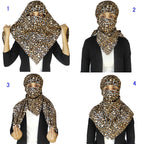 Switchon Female Rayon Anti Pollution Full Face Scarf Uv Sun Rays Protection Scarf For Women - Free Size (Brown)