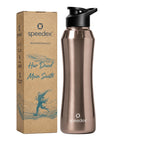 Speedex Stainless Steel Water Bottle 1 Ltr, 1000 ml Metal Bottle For Daily, Office, School, Gym, Travel Use for Men, Women, Kids, Adults-Leak Proof Sipper Cap, BIS Approved, Copper Gold, Set of 1
