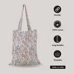 THE START-UP FASHION & ACCESSORIES Multipurpose Cotton Tote Bag for Office, College, Travel & Shopping – Versatile Handbag for Girls & Women, Ideal for Grocery & Daily Use (Cream)