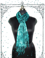 Chandwasia Rayon Shades Shibori Pattern Scarf, Scarves, Viscose Fabric Stole & Shawl Design for Men & Women for Summer & Winters