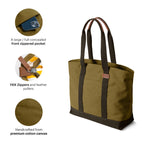 DailyObjects Olive Green-Clove Field Tote Bag |Canvas Tote Shoulder Bag Fits upto 14 Laptop for Women and Men Work & Daily Use |Handcrafted from premium cotton canvas perfect for Work & Daily Use
