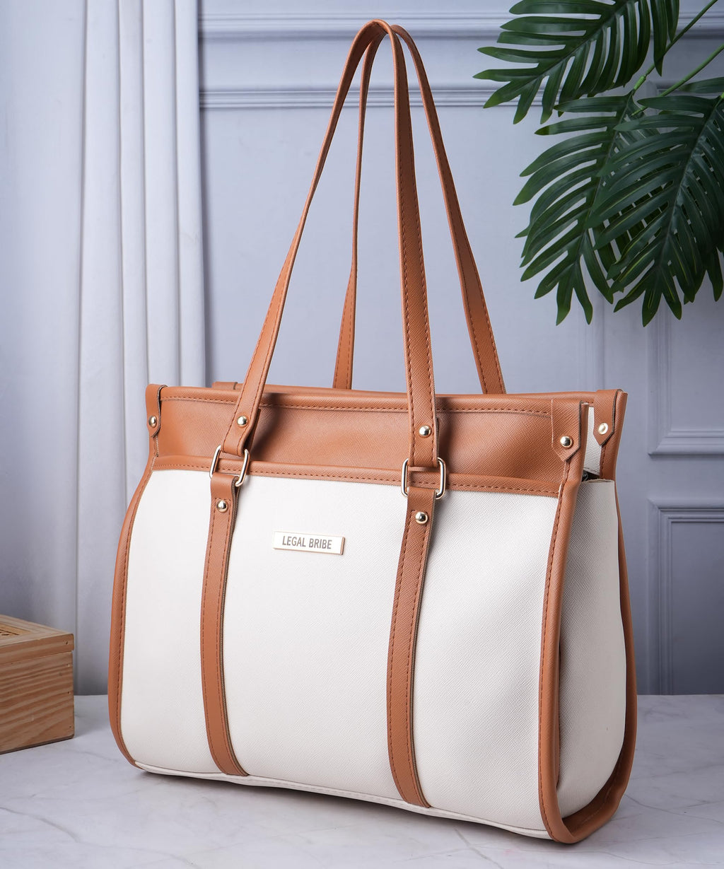 LEGAL BRIBE Stunning Tote Bag (White)