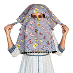 Switchon Export quality Cotton Multi color scarf hijabf for women for 12 yrs and above (Grey_Multi)