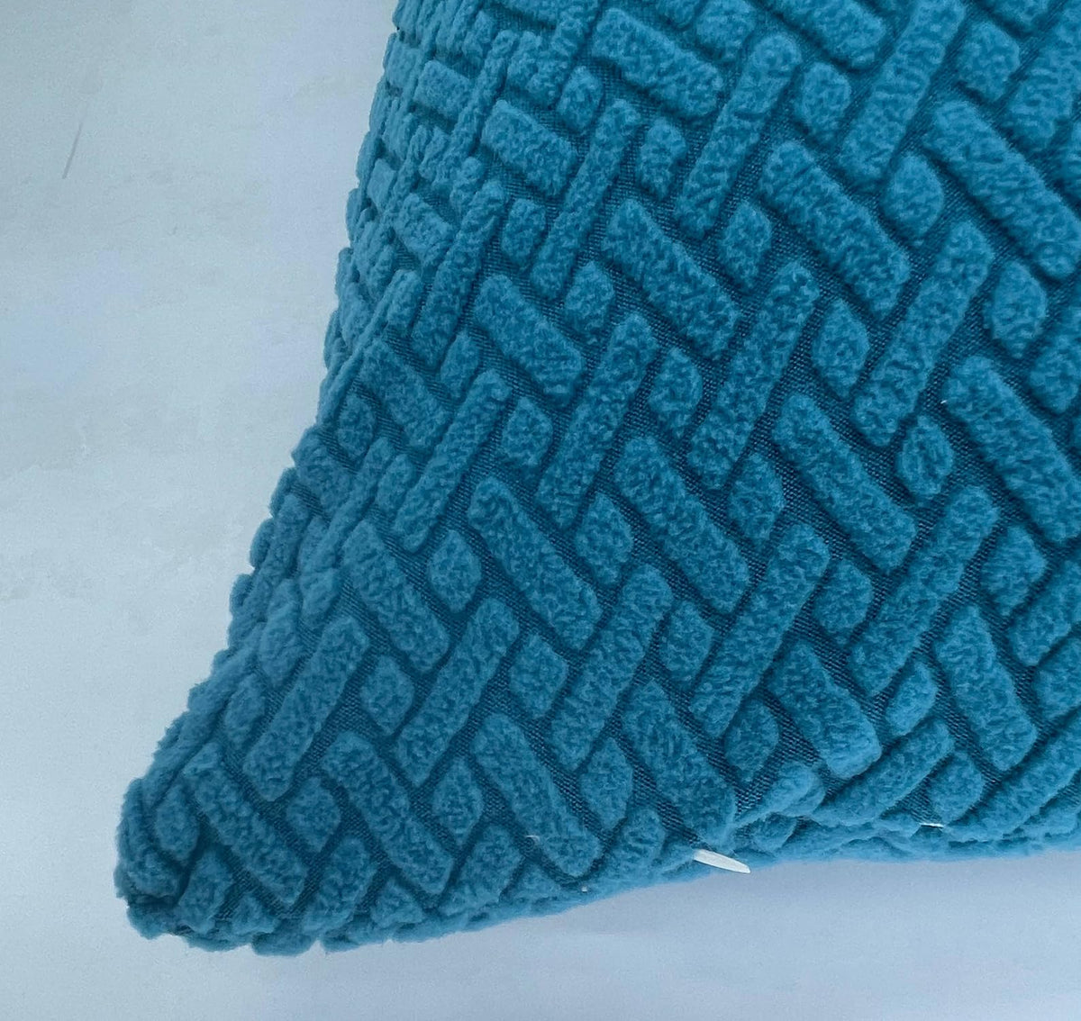 House of Quirk Polar Fleece Fabric Cushion Cover with Zipper Pack of 4 (Teal, 45 x 45 cm)