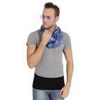 FabSeasons Gray Cotton Abstract Printed Scarf, Scarves, Stole and Shawl