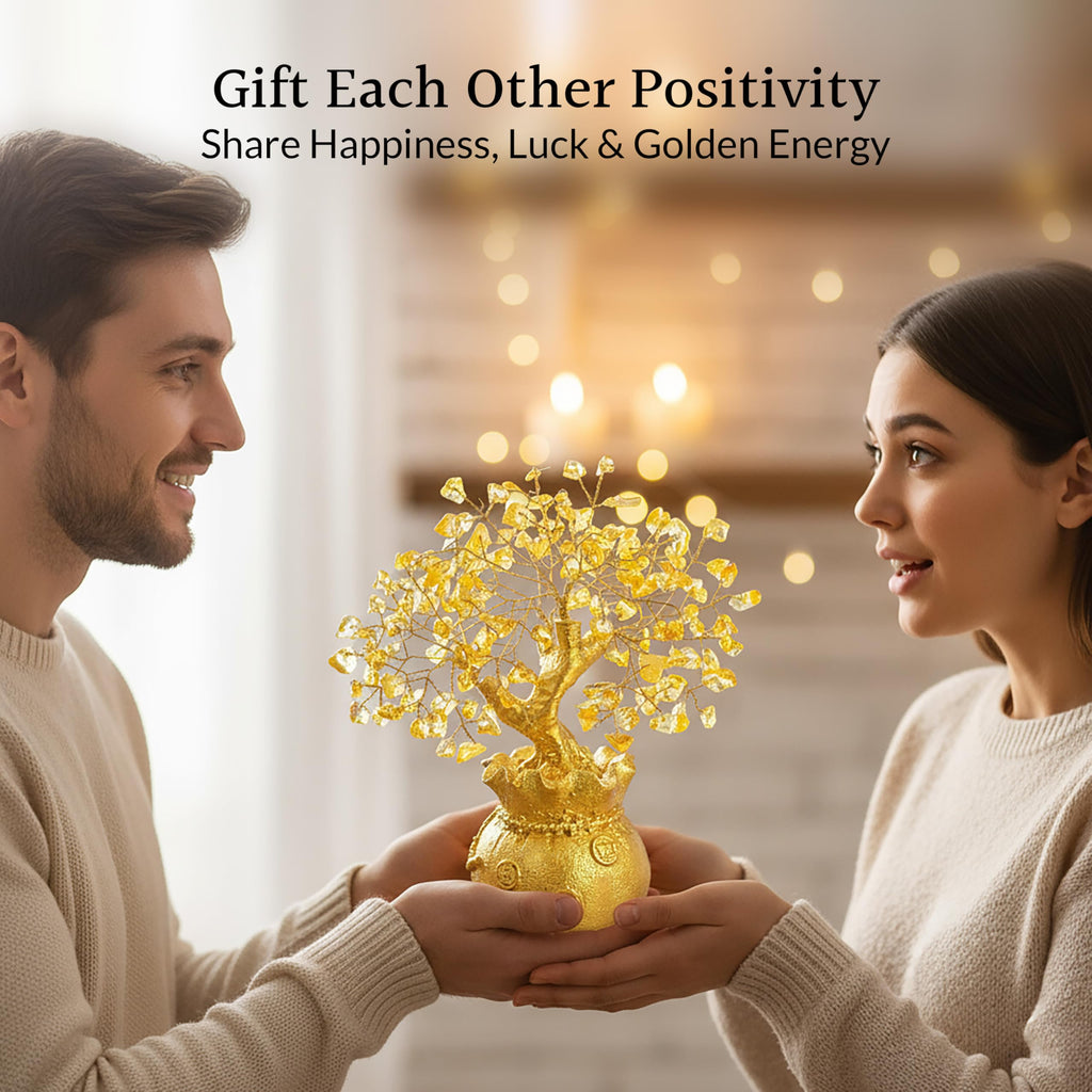 ZAICUS Citrine Crystal Tree for Home Decor & Feng Shui Gift