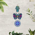 Artvibes Beautiful Butterfly Luck Prosperity Wooden Wall Hanging For Luck Properity For Home Decoration | Spiritual Decor Items | Wall Illustrations | Ethnic Wall Decor | Wall Art Print (WH_8503N)
