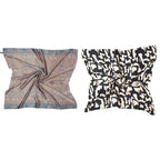 Sahil Fashion Women Luxury Square Scarf – Soft Silk Satin | Stylish Printed | Multi-Way Drape | 100x100 cm