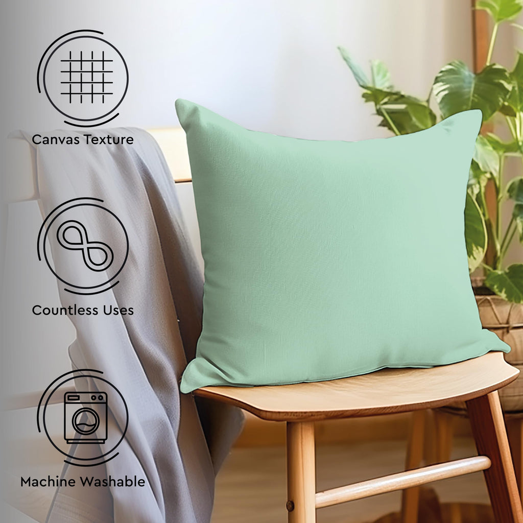Encasa XO Cushion Covers, No Inserts, Cotton Throw Pillow Cases