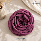 Leaf & FEATHER™ Chiffon Georgette Hijab Scarf for Women | 170 x 70 cm | Lightweight & Breathable Shawl | Daily Wear & Occasion (Rose Wine)