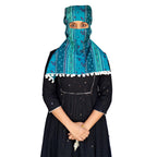 Switchon Export quality Cotton Multi color scarf hijabf for women for 12 yrs and above (Green_Multi)