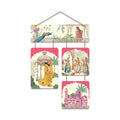 Artvibes Women & Peacock Ethnic Royal Indian Folk Art Decorative Wall Art MDF Wooden Wall Hanger for Home | Printed Wall Decoration | Graphic Artwork | Wall Poster | Sceneries | Unique Gift (WH_6546N)