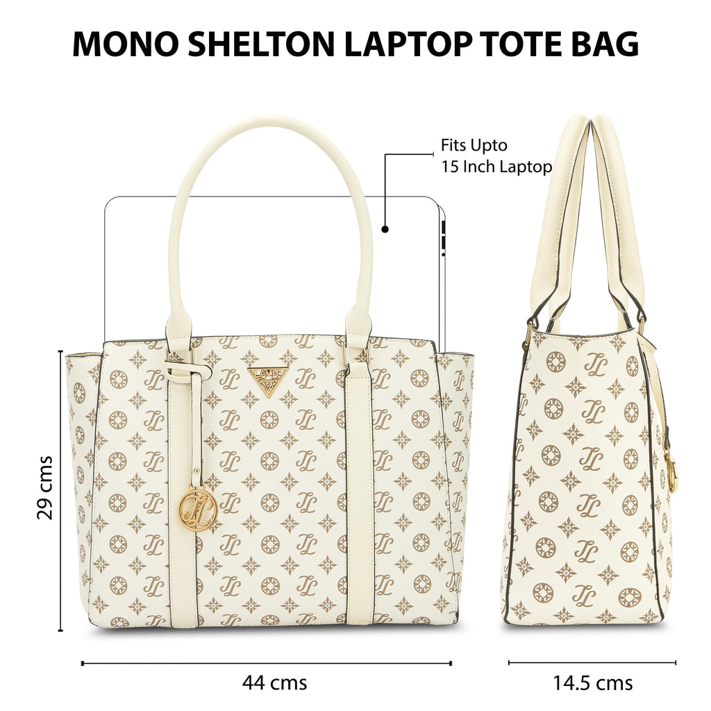 Lavie Signature Women's Mono Shelton Tote Bag | Tote Handbag for Work | Ladies purse | Stylish Shoulder Bag | Gift for Women