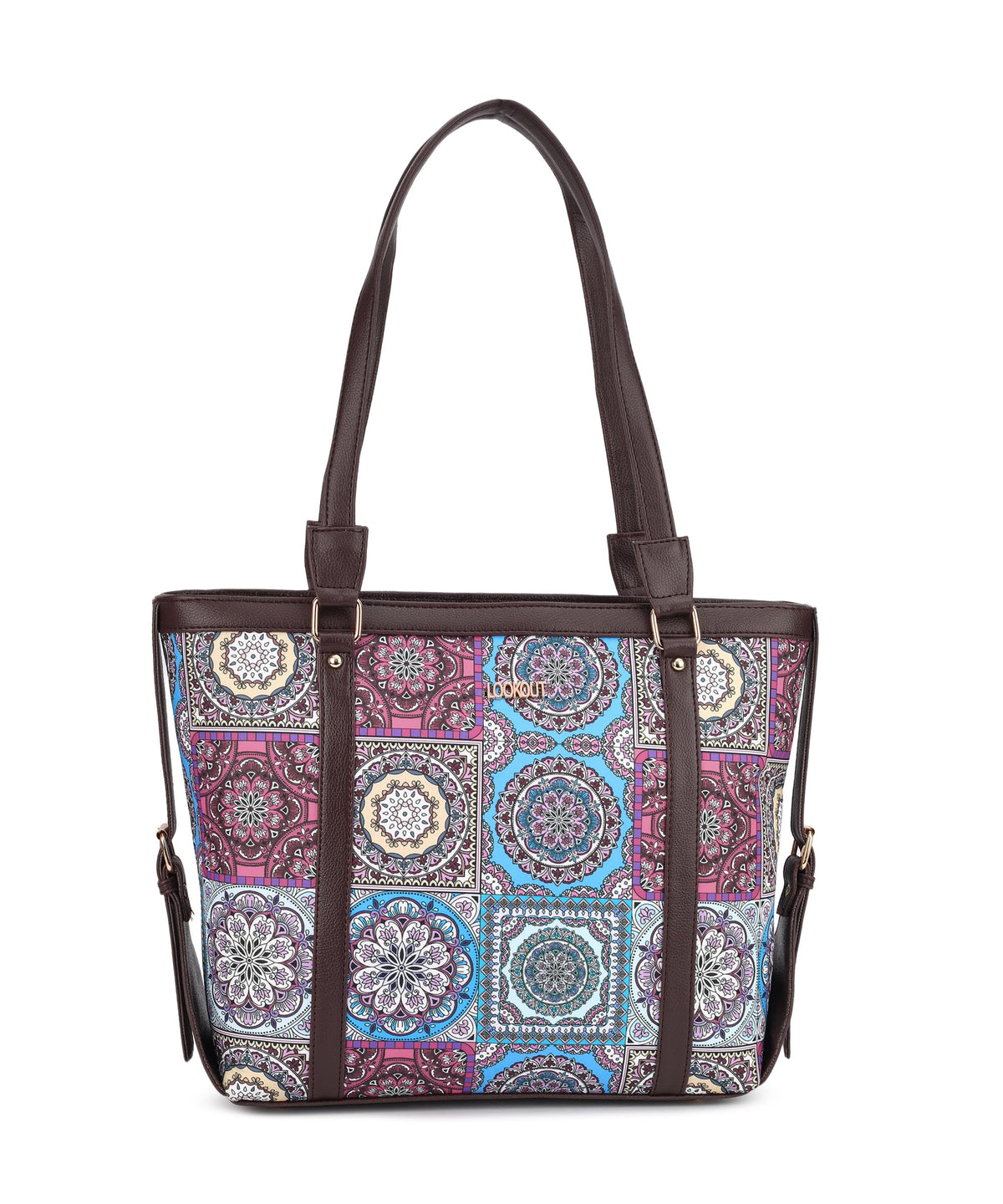 Lookout Fashion Luxe Tote Handbag (fit 15.6 inch laptop) (Pink desgin)