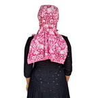 Switchon Export quality Cotton Multi color scarf hijabf for women for 12 yrs and above (Pink_White)