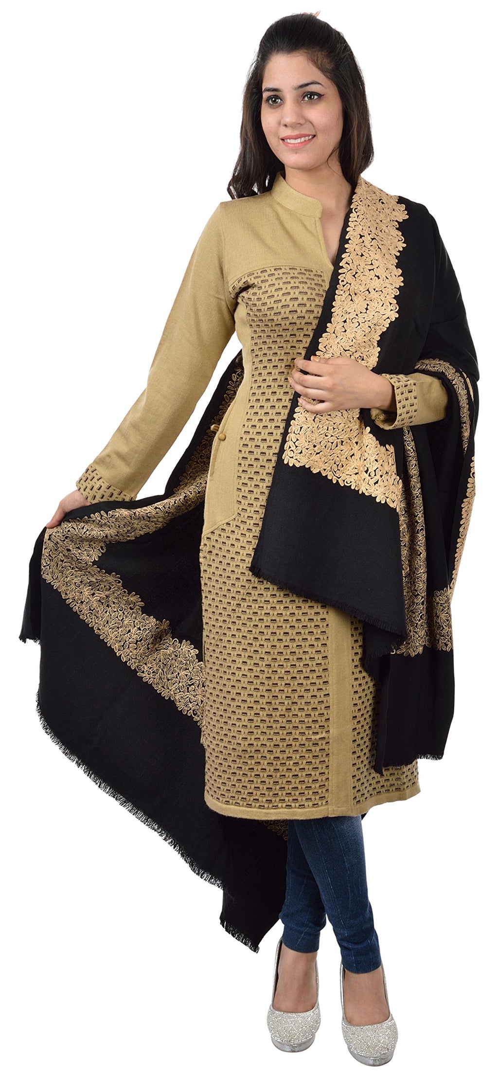 JAPROZ Women's Shawl (Black)