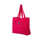AQVA Solid Cotton Canvas Tote Bag for Women with Magnetic Button Closure | Large Capacity | Stylish Multipurpose Handbag | Resuable Shoulder Bag for for Laptop, Office & Travel (Hot Pink)