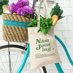 THE UMBRELLA STORE Tote bag, Cotton tote bag with pocket inside (Namjooning)